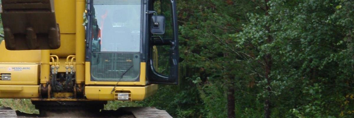 Vi skal skifte stikkrenner, derfor blir framkommeligheten litt semre noen dager.