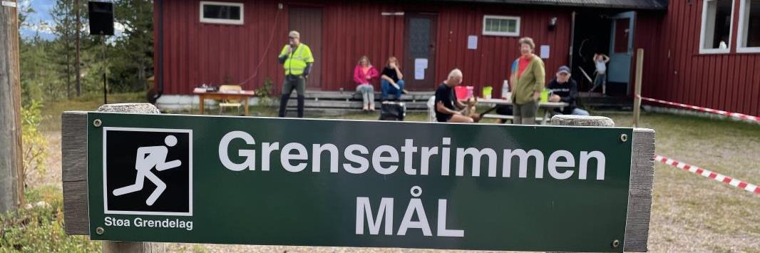 Målområdet til Grensetrimmen er godt skiltet