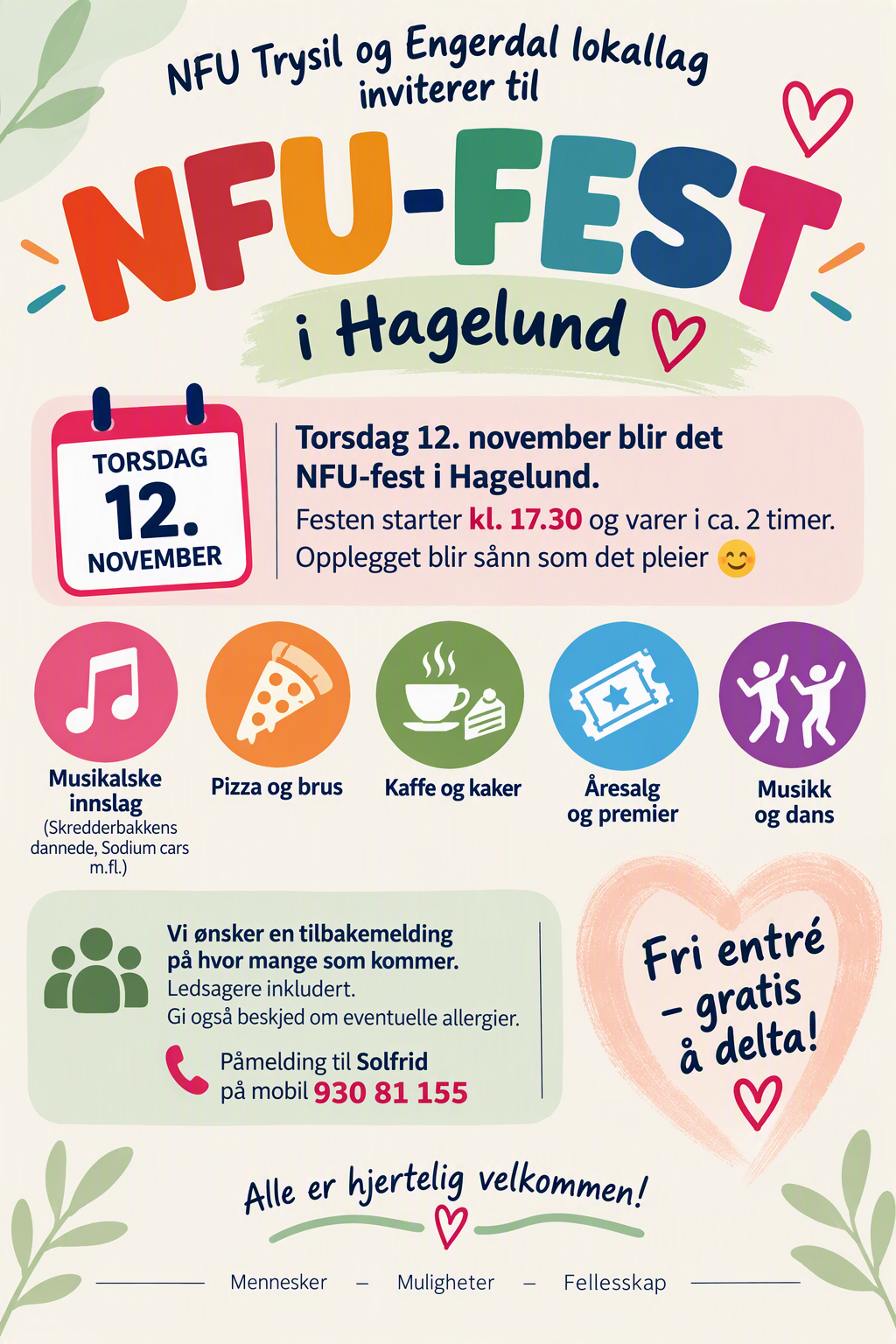 En fargerik plakat - Klikk for stort bilde